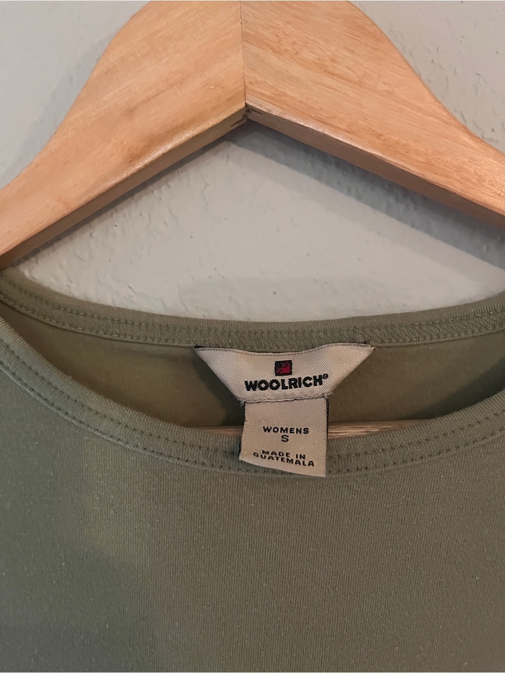 Woolrich Women's Crewneck Top in Olive - Picture 2 of 8